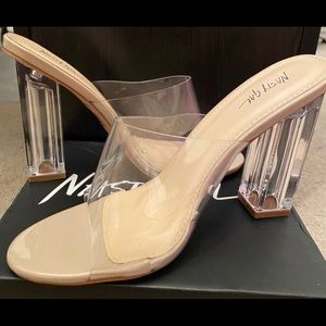 NWT/Box Nasty Gal Clear Heels